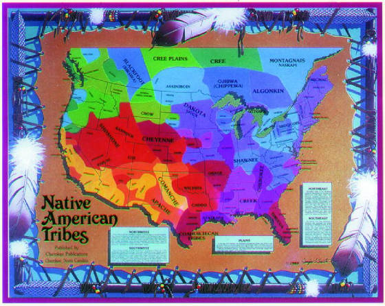 cree tribe  map