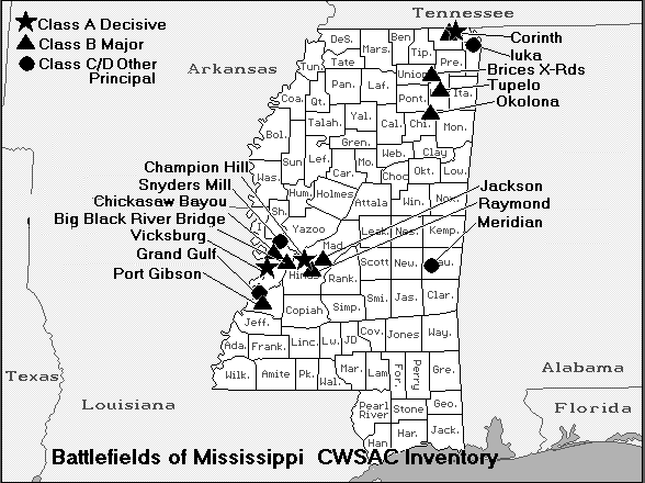 Mississippi Civil War Battle Battlefield Map.gif