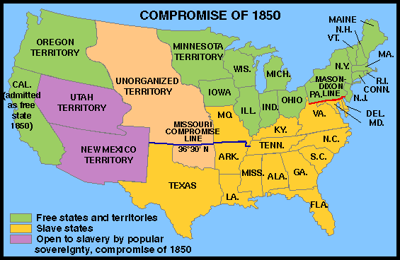 three fifths compromise map