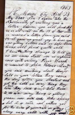 confederate civil war letters