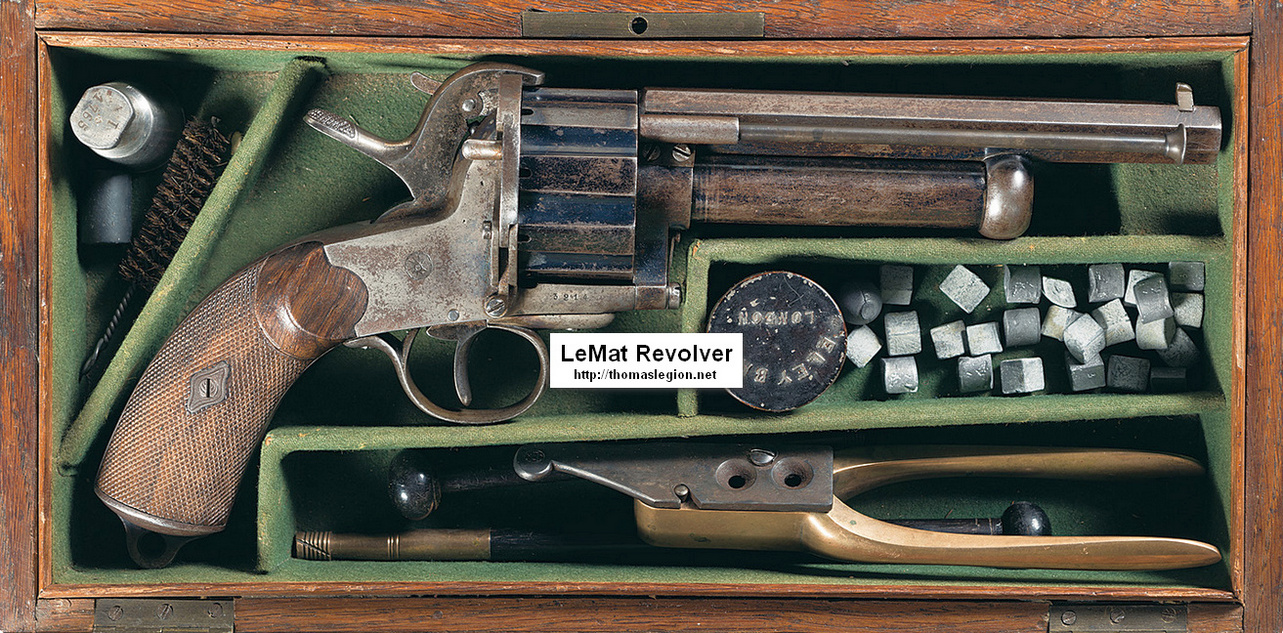 LeMat Revolver Pistol Civil War LeMat Revolver Shotgun Gun