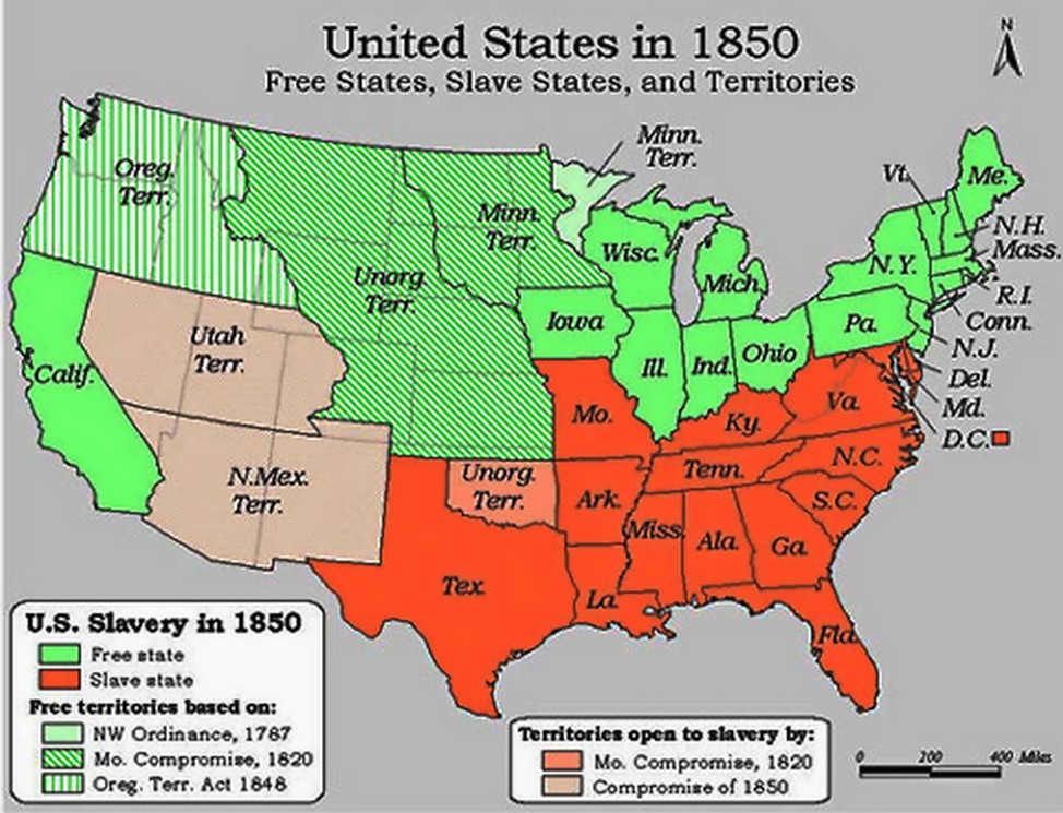 fugitive slave act map