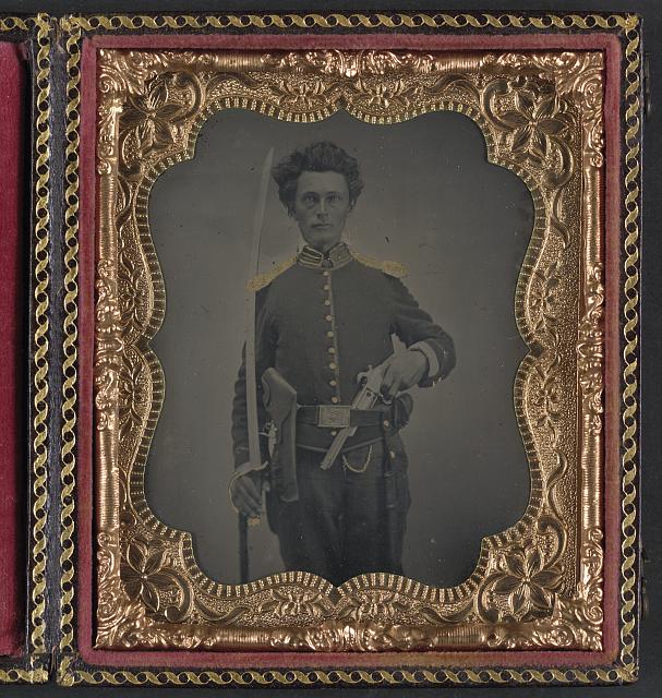 Union cavalry uniform, revolver, and sword.jpg